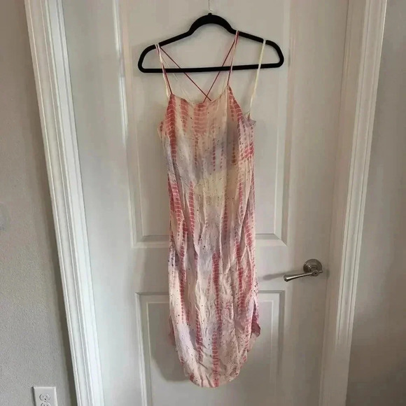 Free People Tank Blouse Size Small Color Pink Cream - Picture 1 of 5